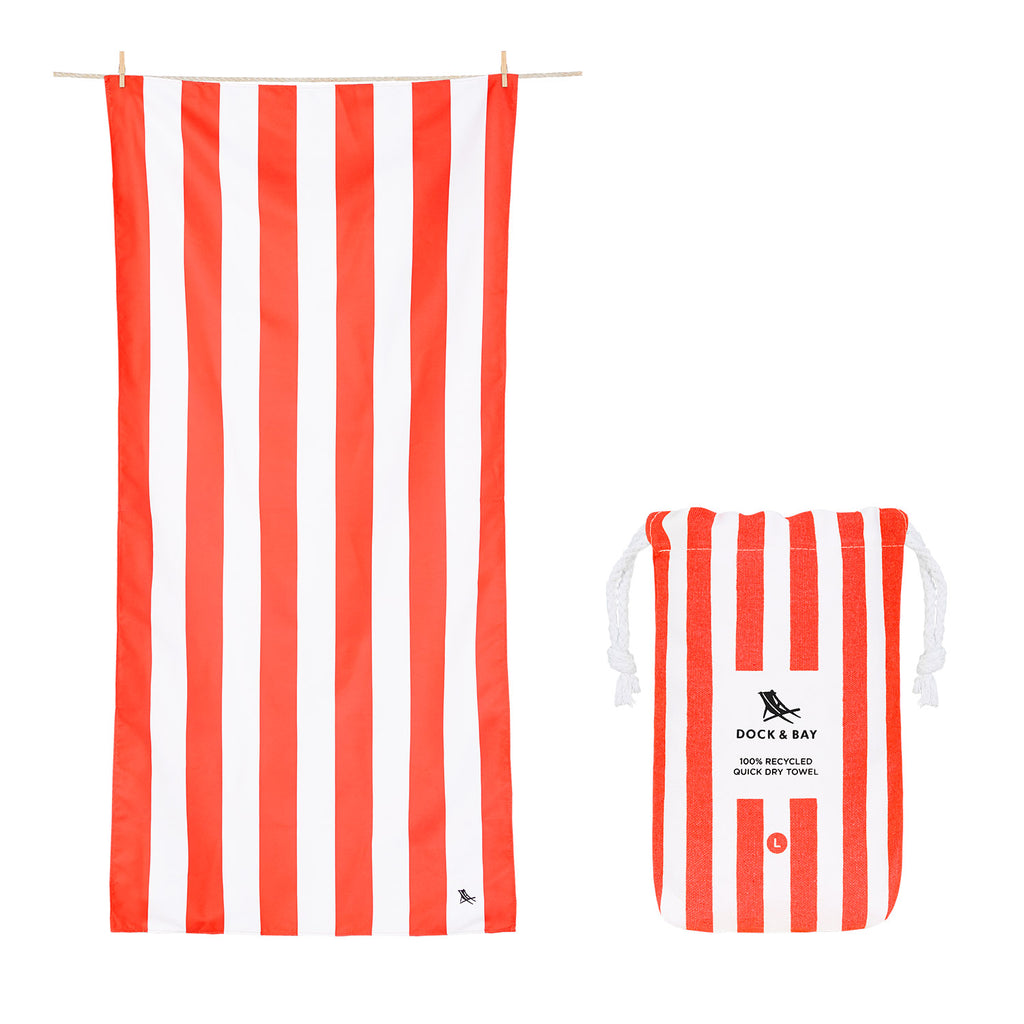 dock and bay towels beach