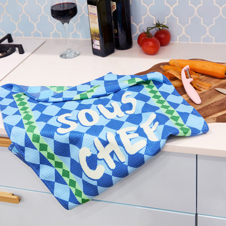 dock and bay tea towel