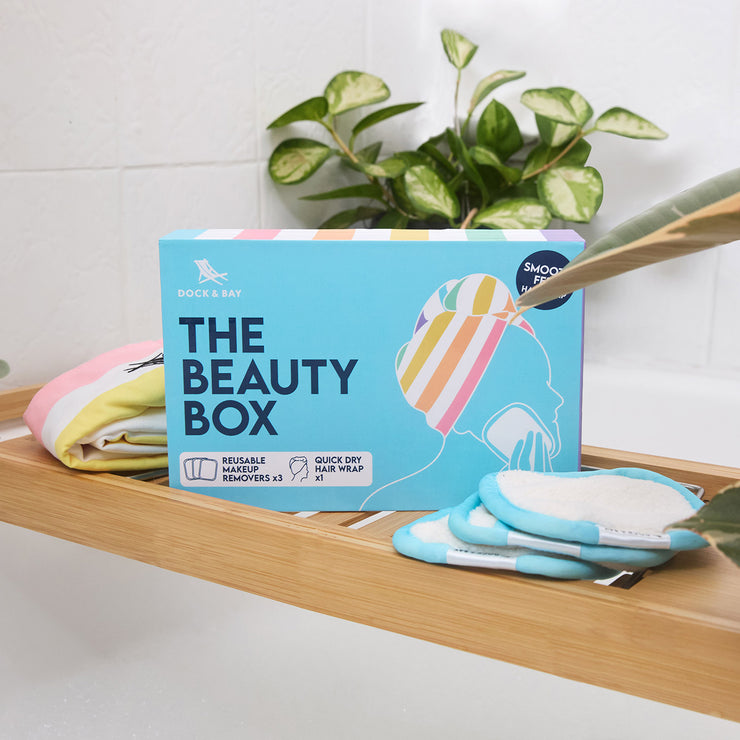 dock and bay gift box hair wrap & makeup remover