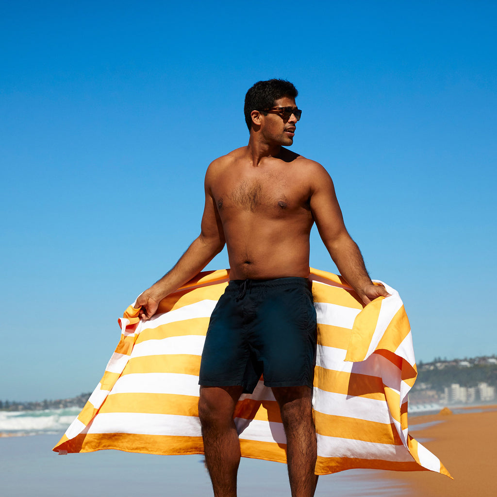 dock and bay towels beach