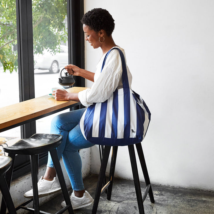 Dock & Bay Foldaway Tote Bags - Groovy Check - Outlet