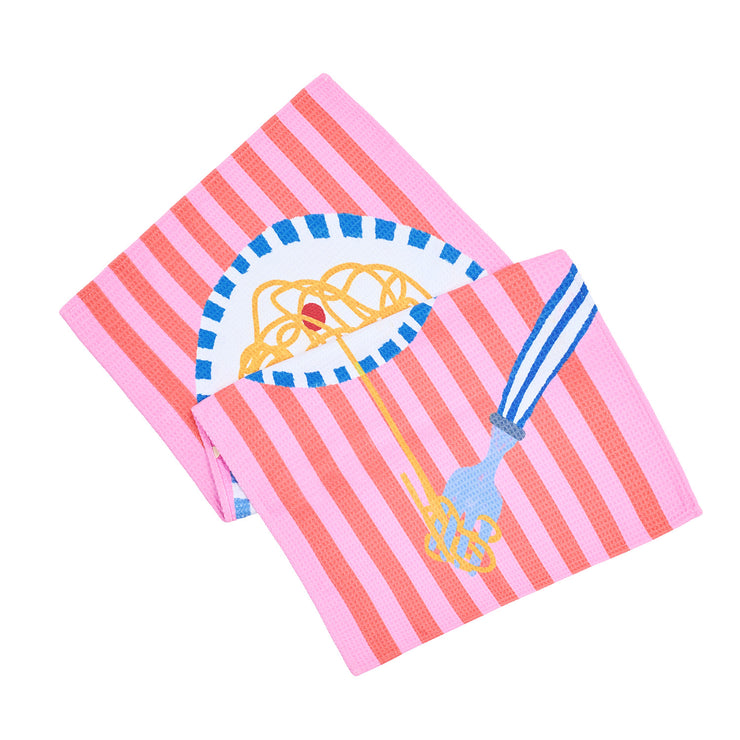 dock and bay tea towel