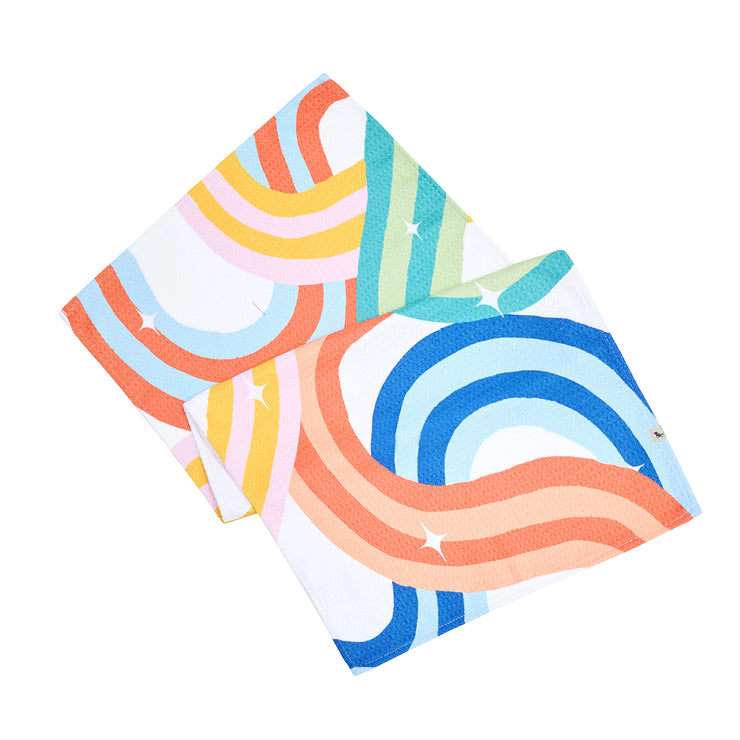 dock and bay tea towel
