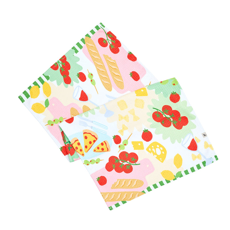 dock and bay tea towel