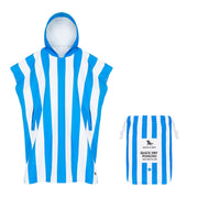 Adult Poncho - Quick Dry Hooded Towel - Bondi Blue