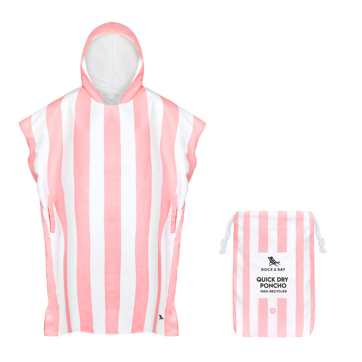 Dock & Bay Poncho - Adults - Malibu Pink