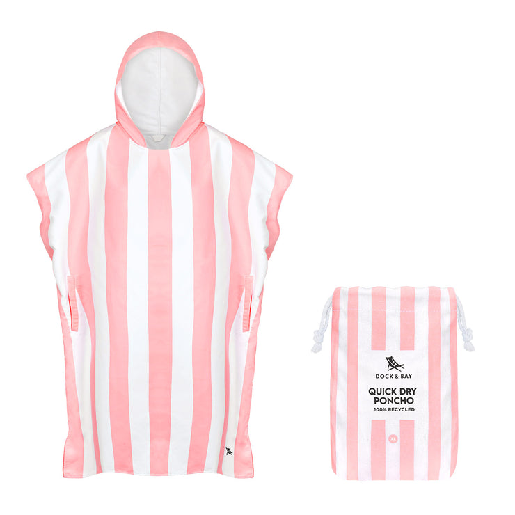 Dock & Bay Poncho - Adults - Malibu Pink