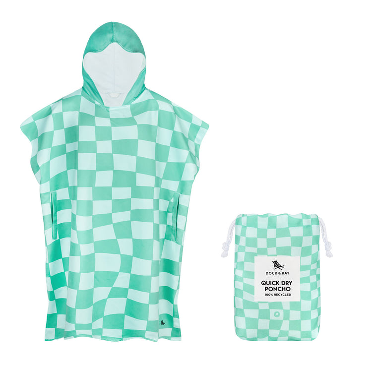 Dock & Bay Poncho - Adults - Check Mate - Outlet