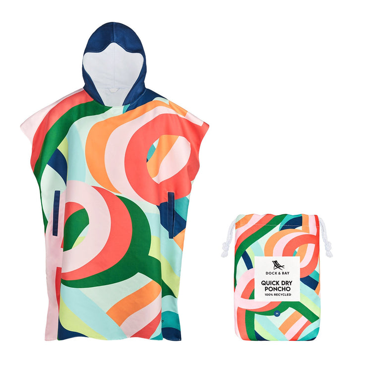 Dock & Bay Poncho - Adults - Fruit Loops - Outlet