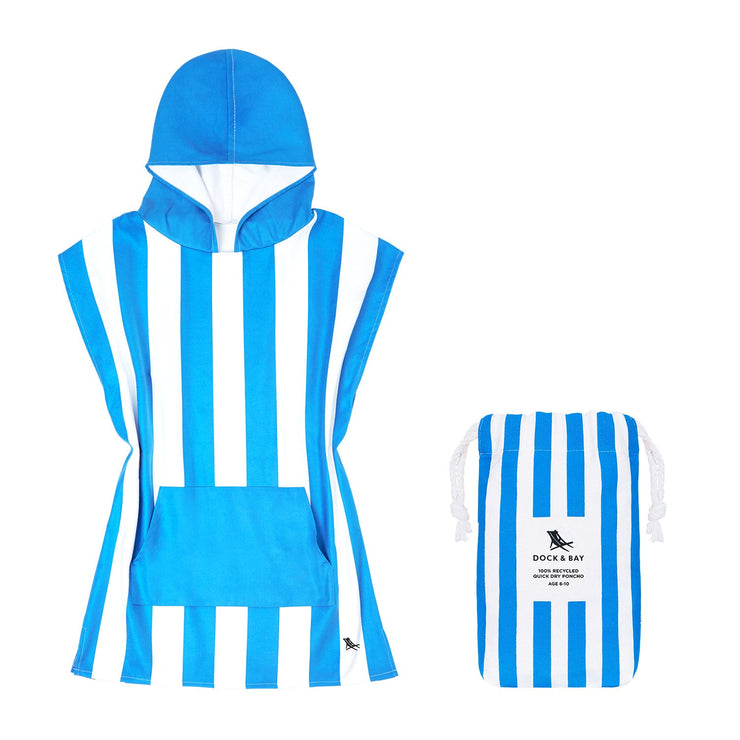 Dock & Bay Poncho - Kids - Bondi Blue