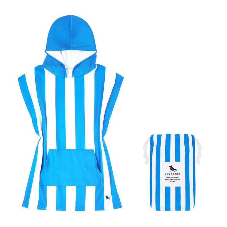 Dock & Bay Poncho - Kids - Bondi Blue