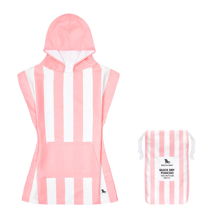 Dock & Bay Poncho - Kids - Malibu Pink