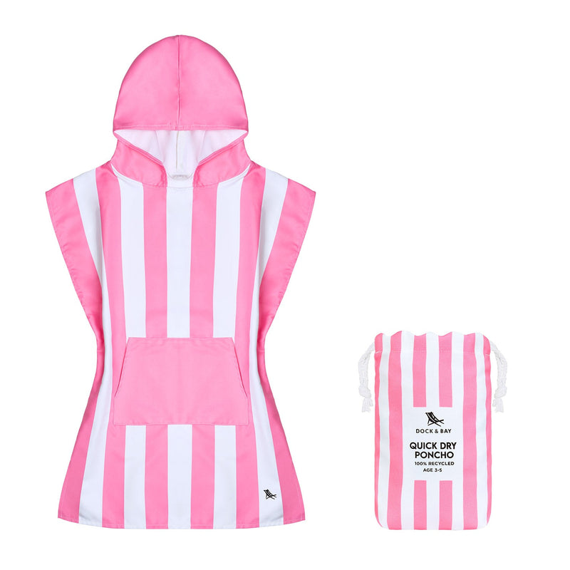 Poncho - Kids - Palawan Pink
