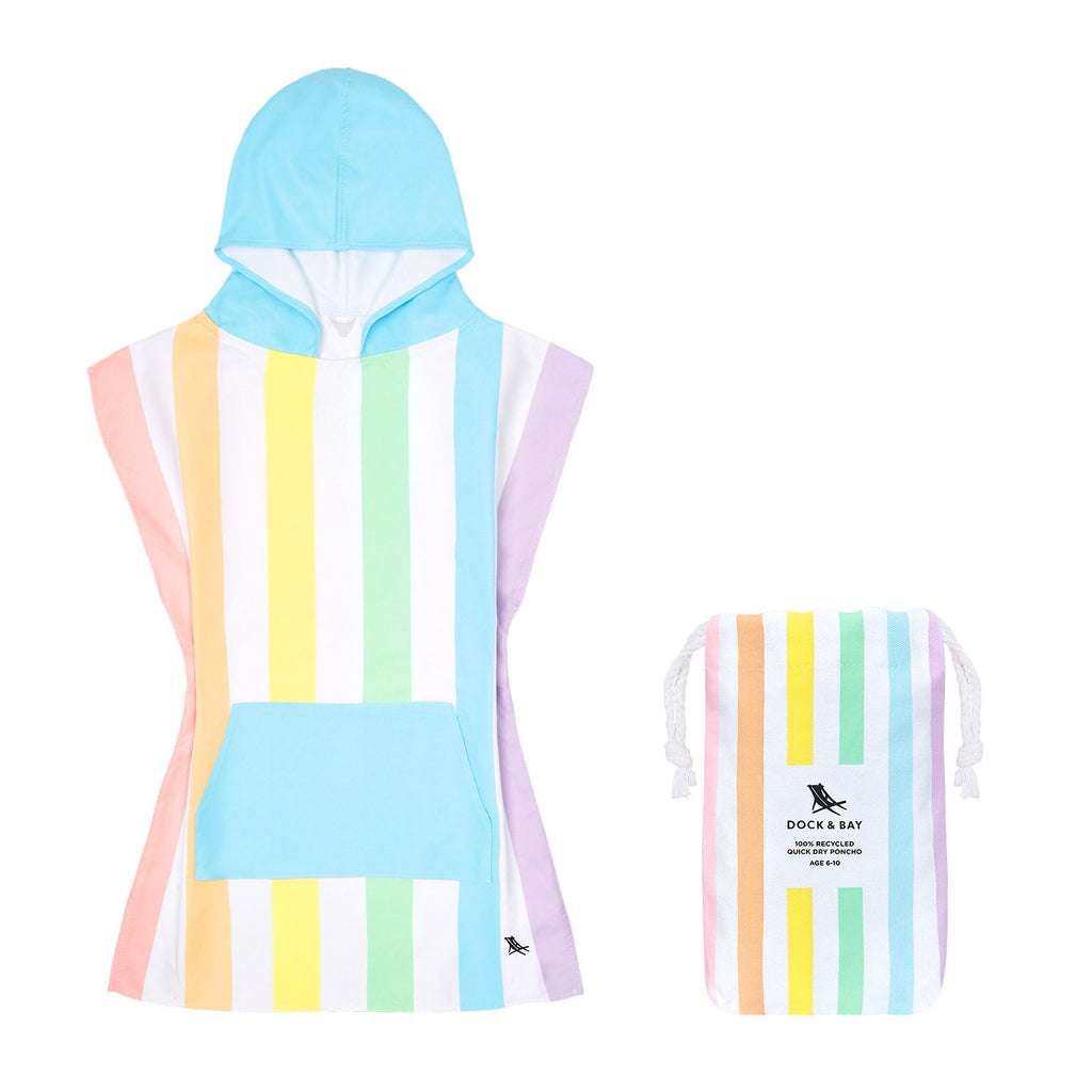 Dock & Bay Poncho - Kids - Unicorn Waves