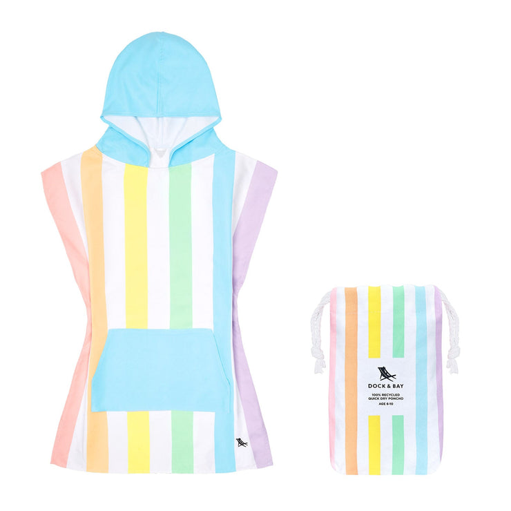 Dock & Bay Poncho - Kids - Unicorn Waves