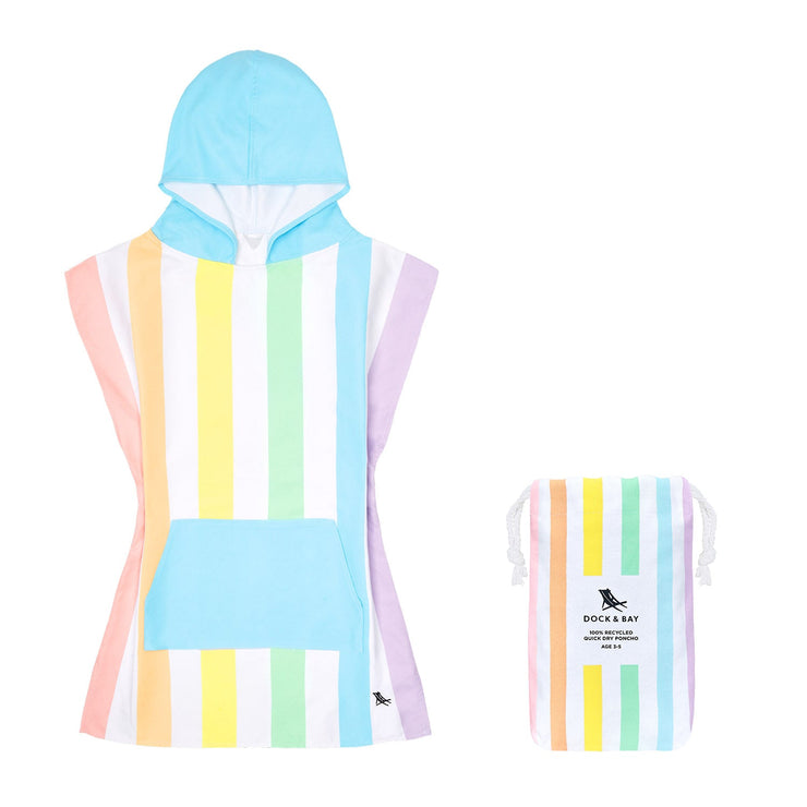 Dock & Bay Poncho - Kids - Unicorn Waves