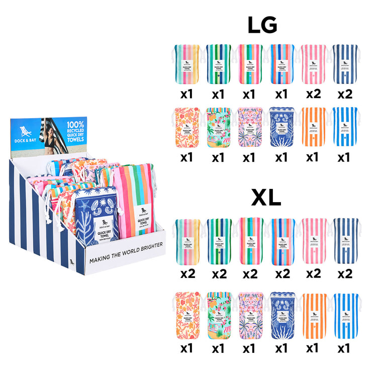 Dock & Bay - Point of Sale Display Small (Beach Towel)