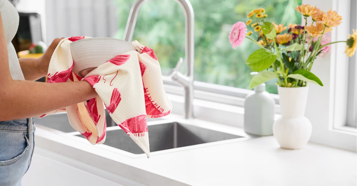 Dock & Bay Tea Towel - Shrimply the Best