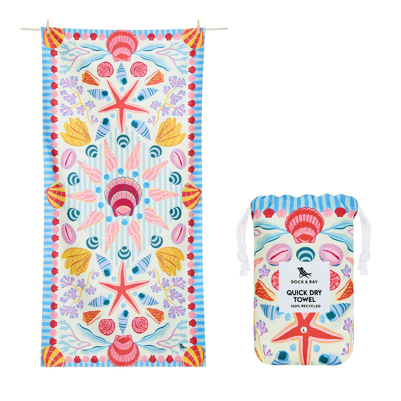 Quick Dry Towel - Seashell Soiree