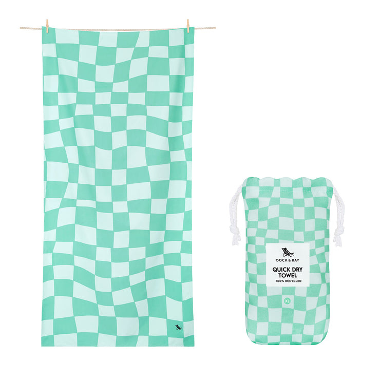 Dock & Bay Quick Dry Towel - Check Mate - Outlet
