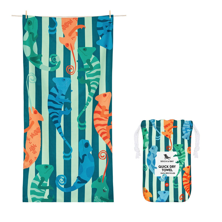 Dock & Bay Kids Beach Towels - Karma Chameleon