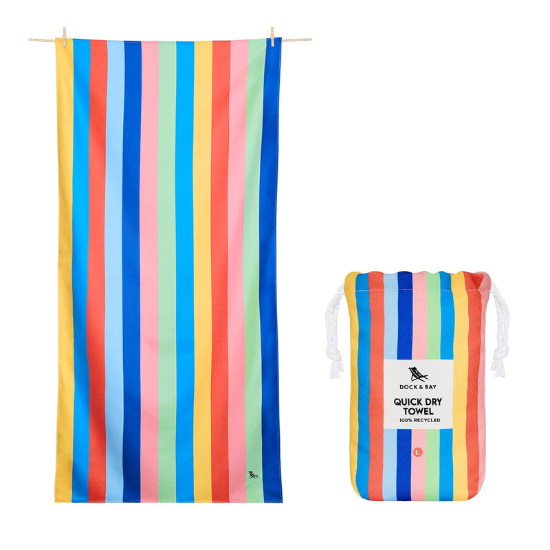 Quick Dry Towel - Deckchair Disco